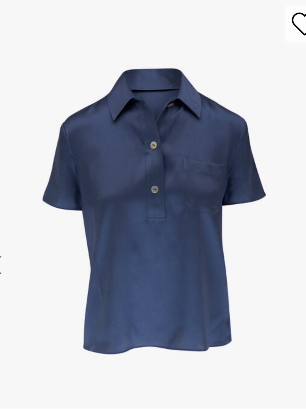 Vince satin short sleeve blouse